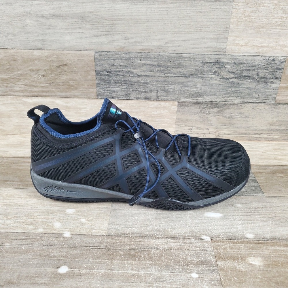 Avenger Hydro CN Mens Work Shoes Sz 12 D Black Blue Composite Safety Toe Sneaker